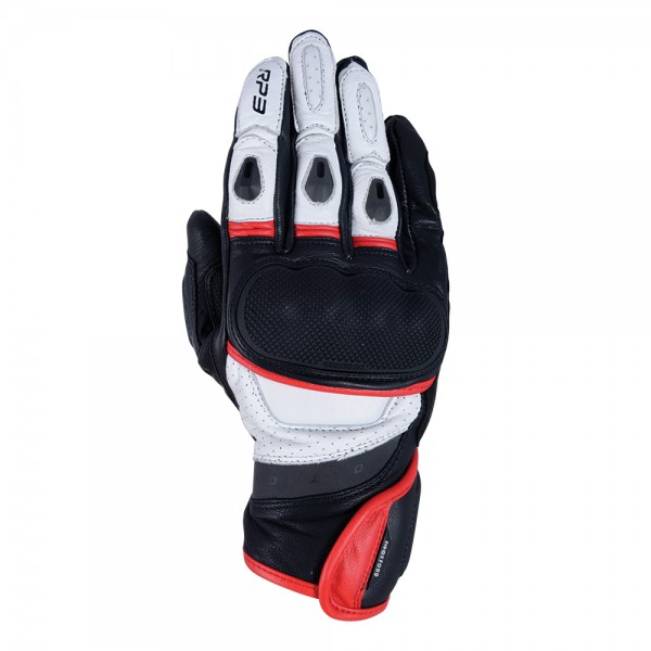 Oxford Oxford RP-3 2.0 Short Sports Gloves Black White & Red